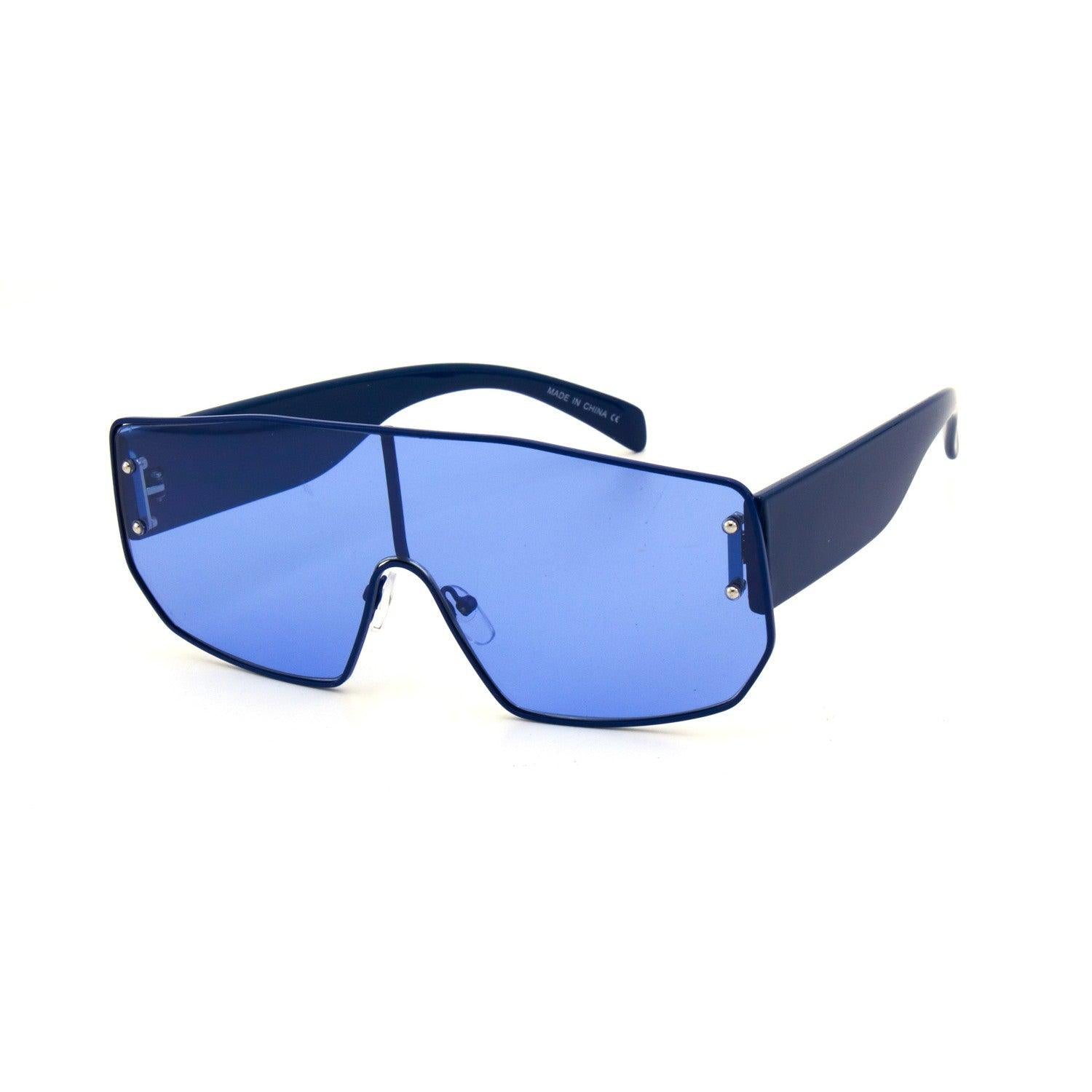 Clear Colorful  Shield Sunglasses - Weekend Shade Sunglasses