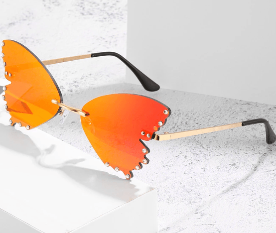Butterfly Rimless Sunglasses - Weekend Shade Sunglasses