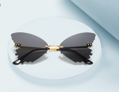 Butterfly Rimless Sunglasses - Weekend Shade Sunglasses