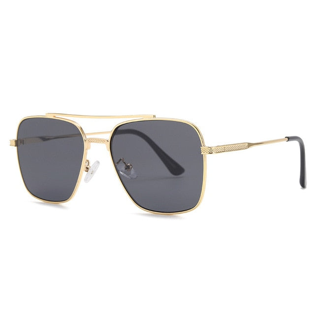 Men Fashion Rectangle Aviator Sunglasses