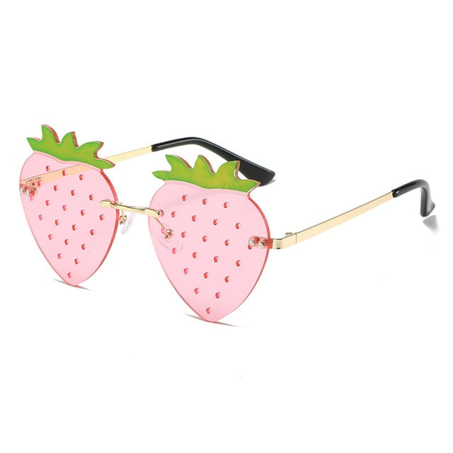 Strawberry Rimless Sunglasses