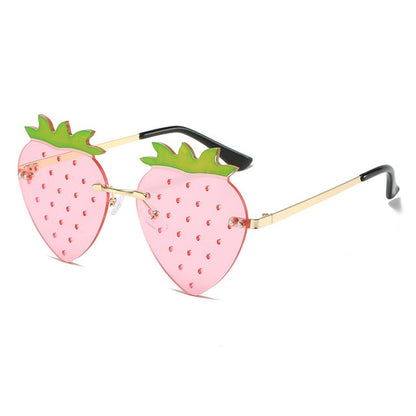 Strawberry Rimless Sunglasses