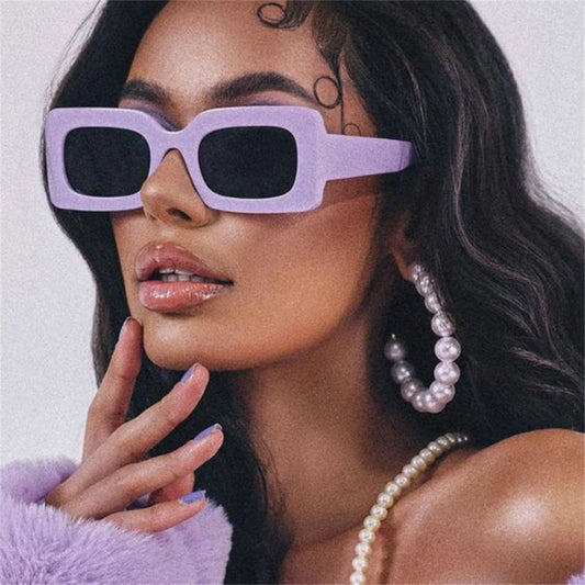"High Rise" Plastic Frame Sunglasses