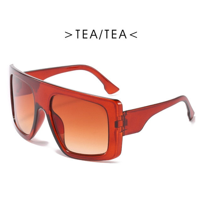 "In Your Barbie Dreams" Oversize Plastic Frame Sunglasses