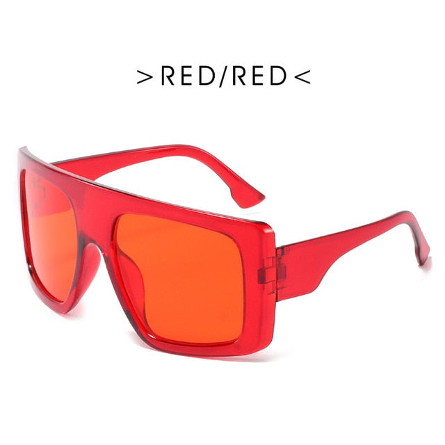 "In Your Barbie Dreams" Oversize Plastic Frame Sunglasses
