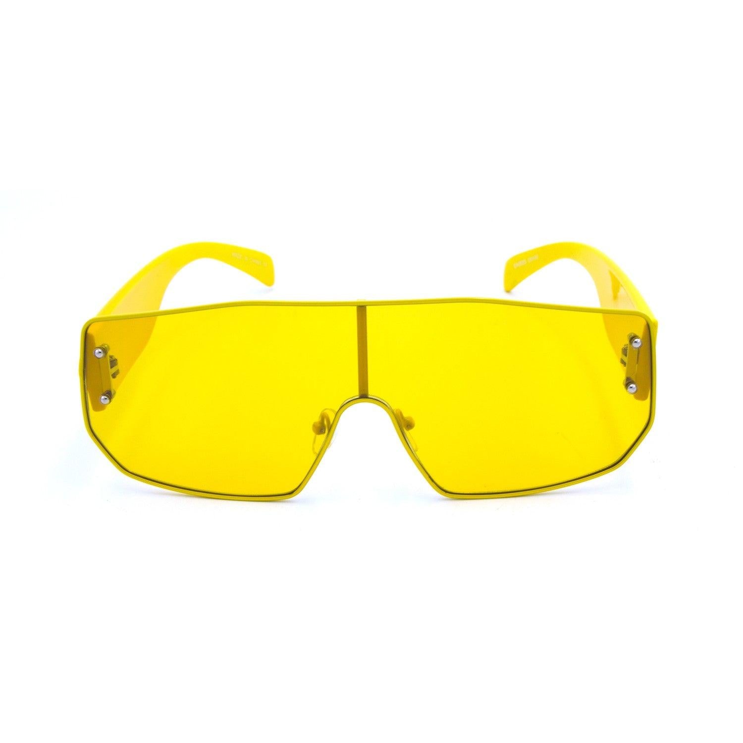 Clear Colorful  Shield Sunglasses - Weekend Shade Sunglasses