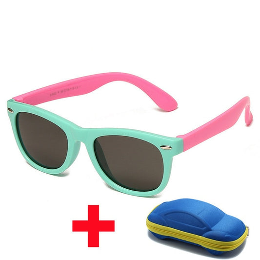 Kids Silicone Square Sunglasses