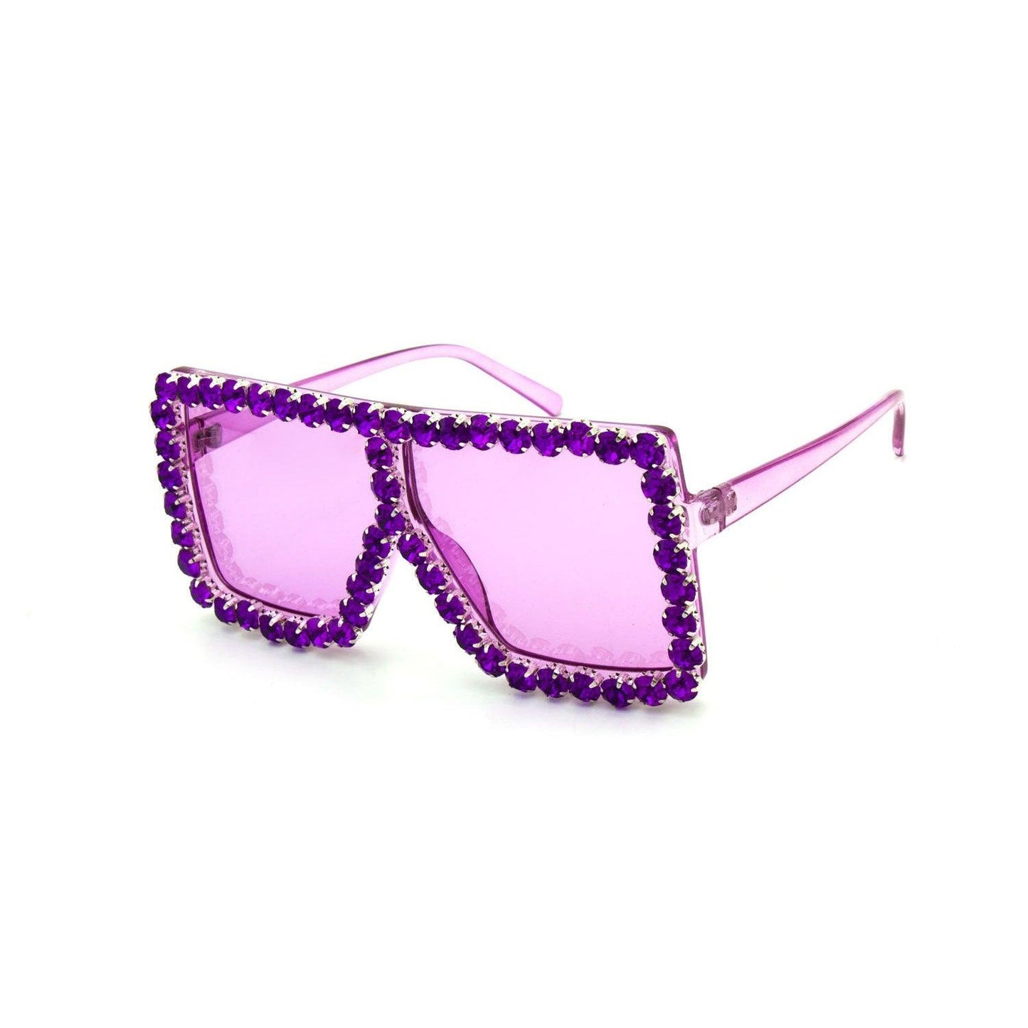 Oversize Rhinestone Sunglasses - Weekend Shade Sunglasses