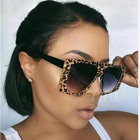 "Vacation" Oversize Square Sunglasses