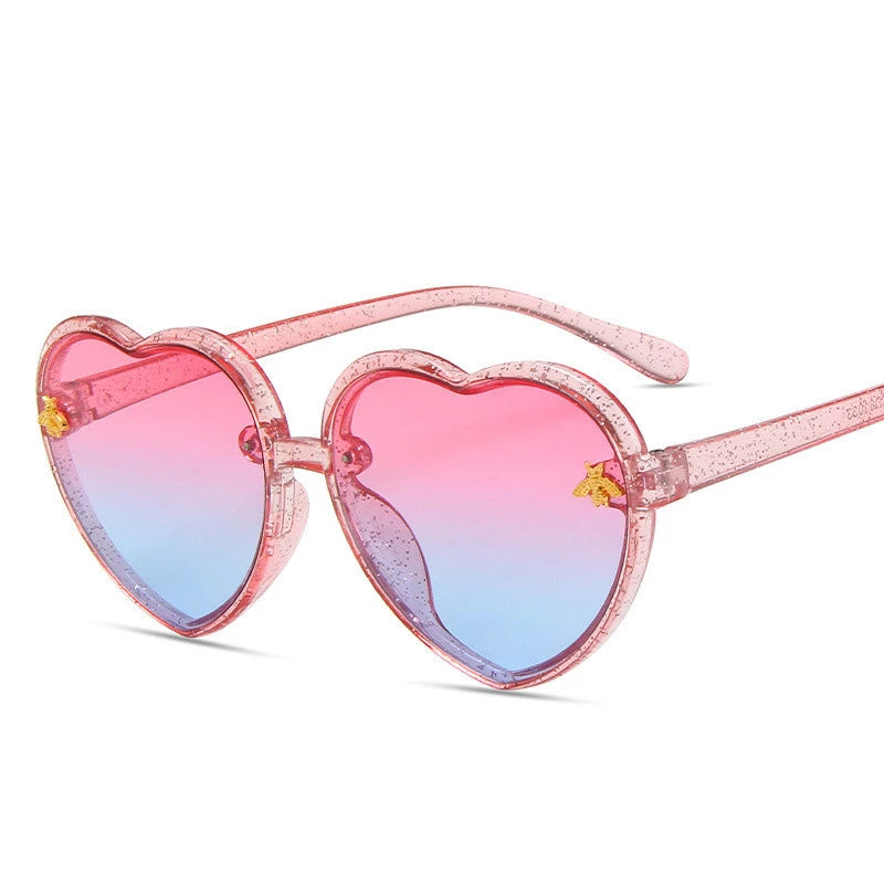 "Kisses" Heart Shape Sunglasses - Weekend Shade Sunglasses