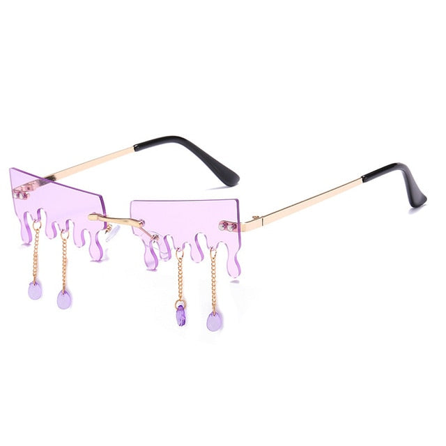 Fashion Pendant Tears Shape Sunglasses