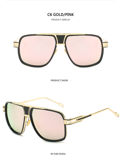 "Miami Nights"  Retro Square Men Sunglasses