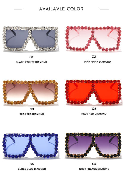 Rhinestone Square Kids Sunglasses