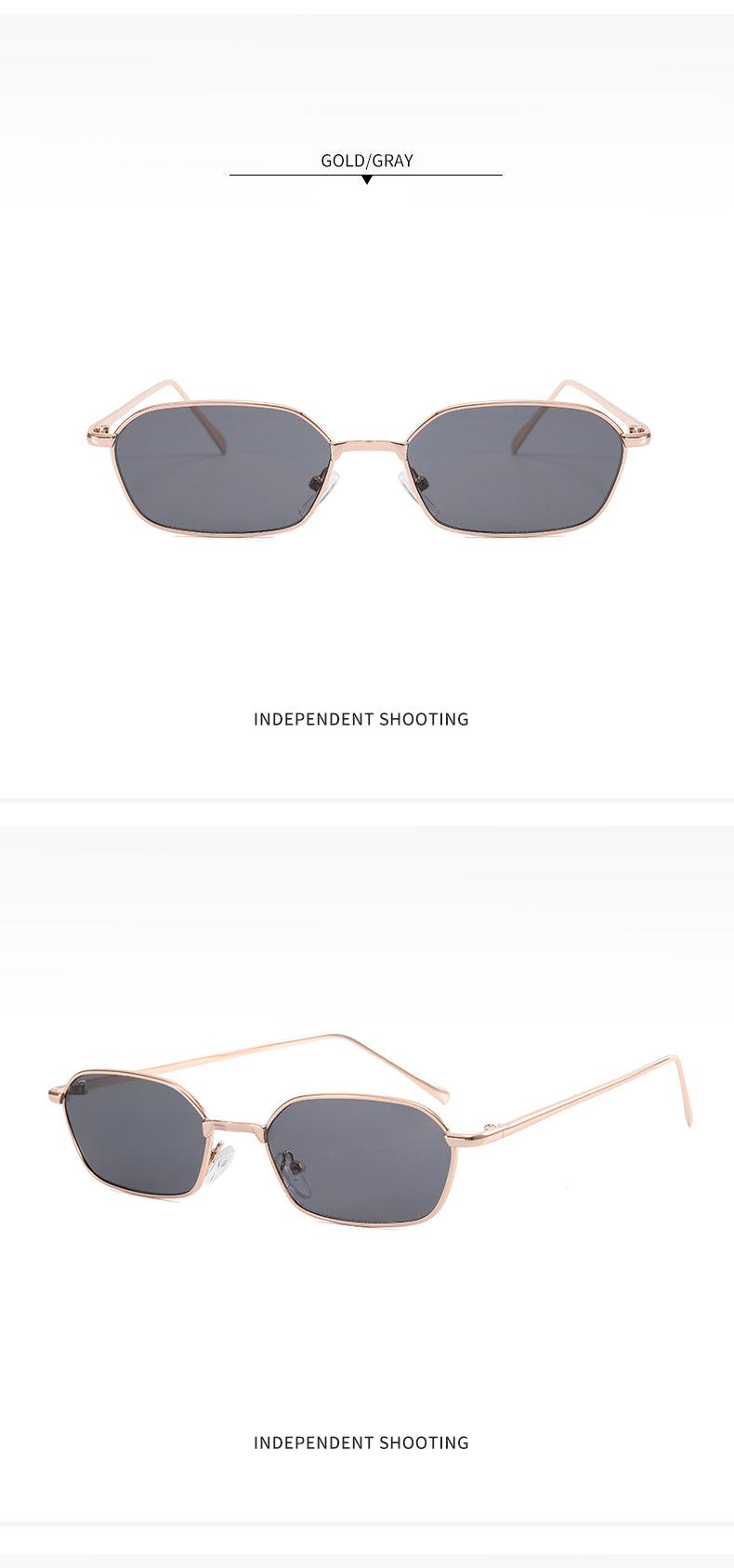 Fashion Oval Metal Frame Sunglasses - Weekend Shade Sunglasses