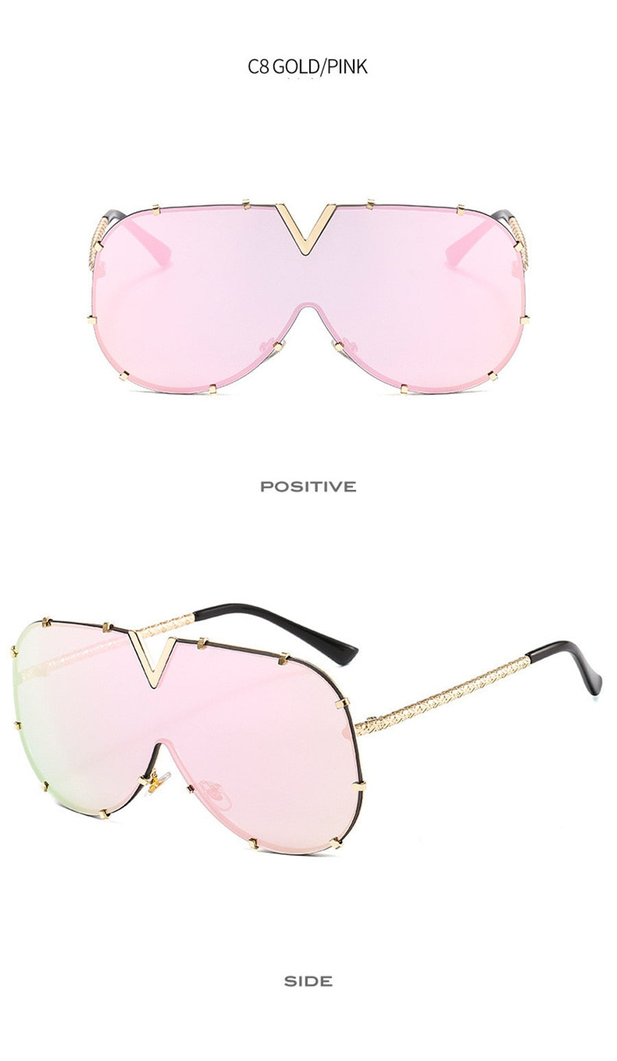 Modern Oversize Vintage Round Sunglasses