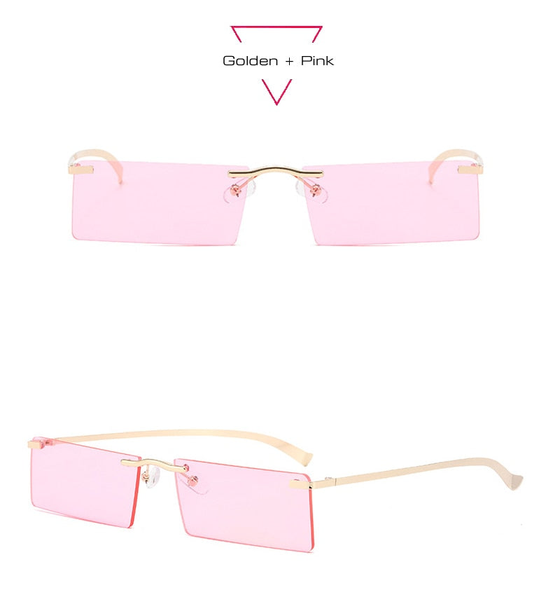 Retro Skinny Square Sunglasses