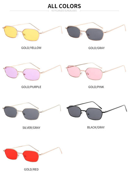 Fashion Oval Metal Frame Sunglasses - Weekend Shade Sunglasses