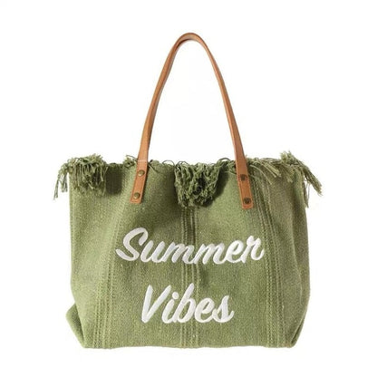 Summer Vibes Beach Tote Bag