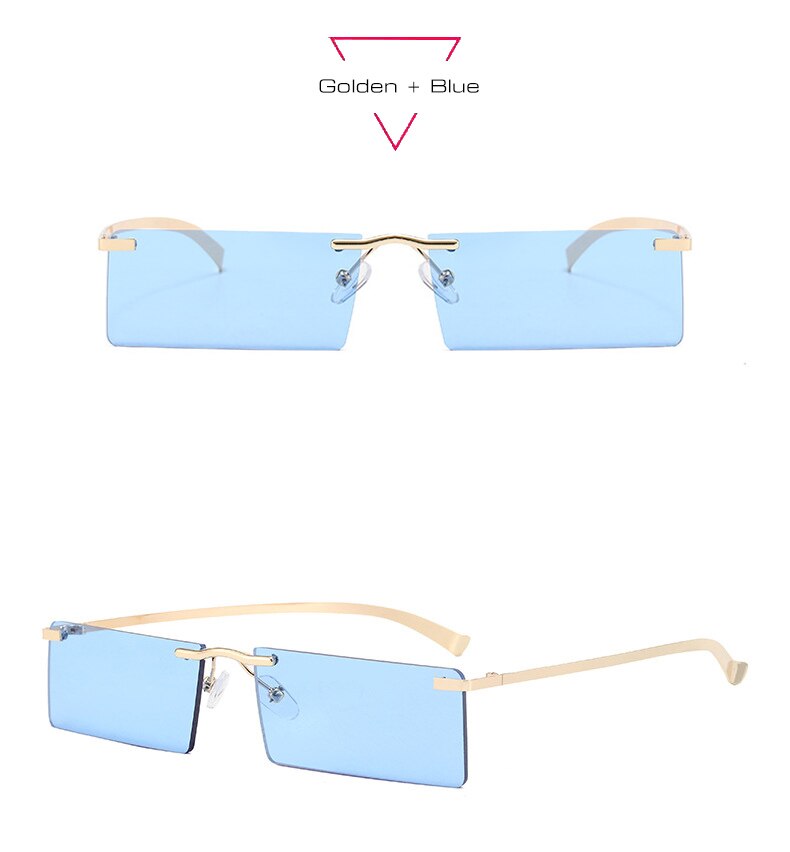 Retro Skinny Square Sunglasses