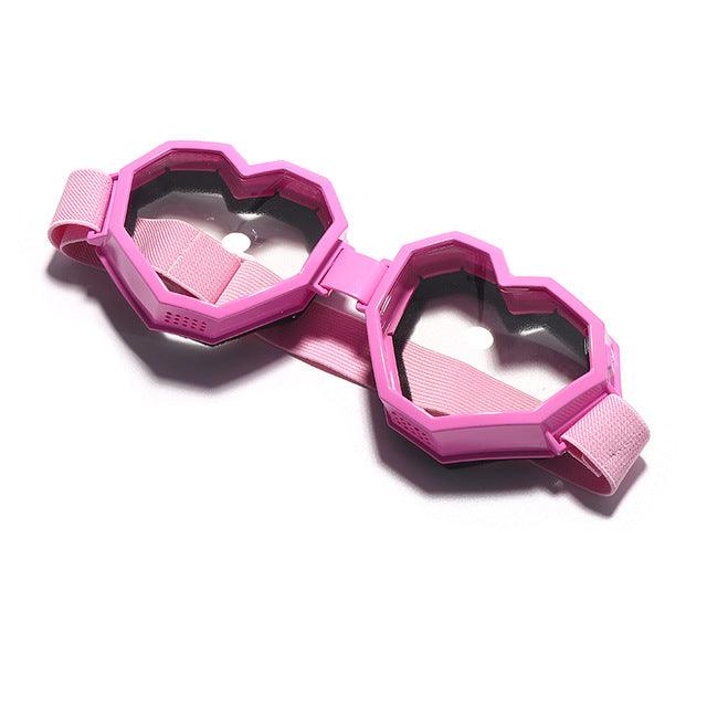 Heart Shaped Goggle Sunglasses - Weekend Shade Sunglasses