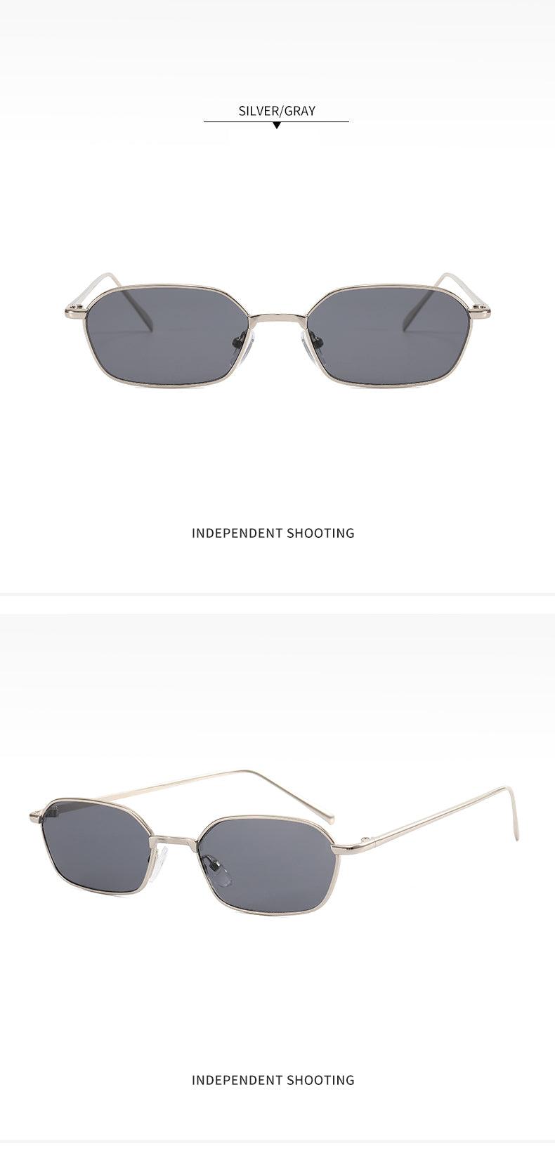 Fashion Oval Metal Frame Sunglasses - Weekend Shade Sunglasses