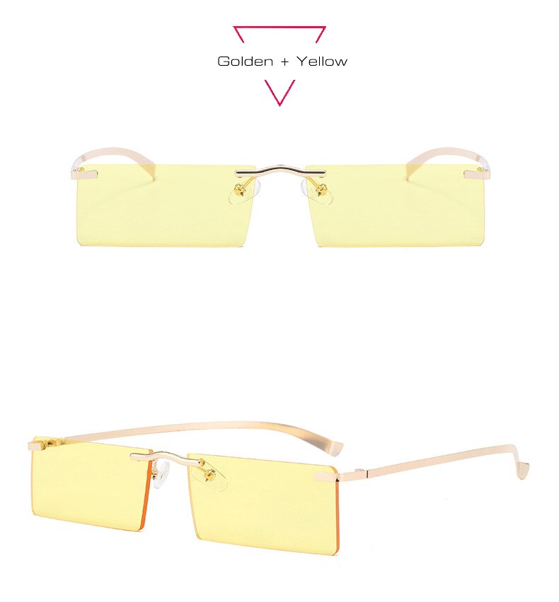 Retro Skinny Square Sunglasses