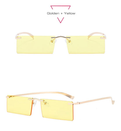 Retro Skinny Square Sunglasses