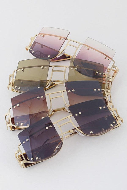 Cut Out Oversize Sunglasses - Weekend Shade Sunglasses