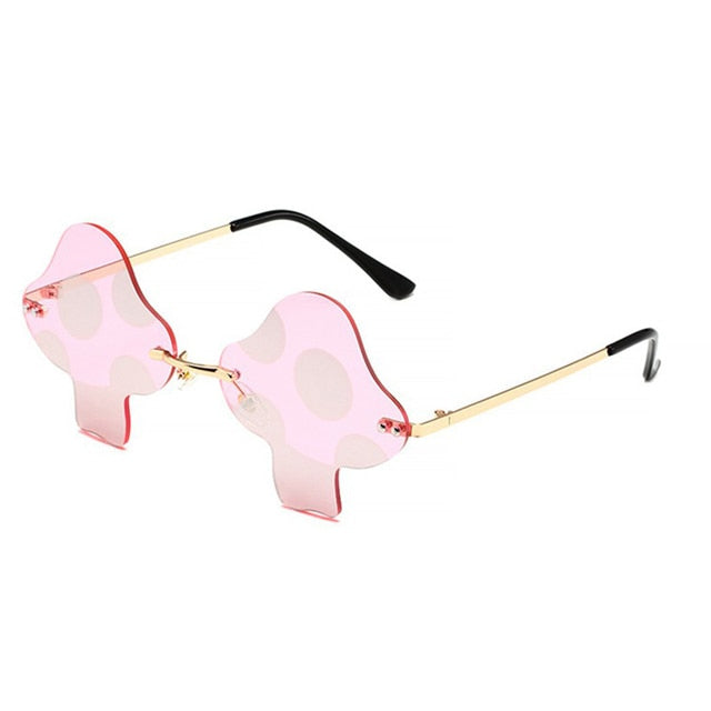 Mushroom Rimless Style Sunglasses