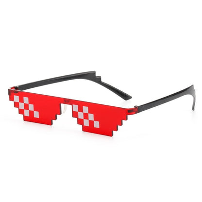 Retro Rimless Pixel Sunglasses