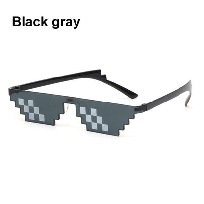 Retro Rimless Pixel Sunglasses