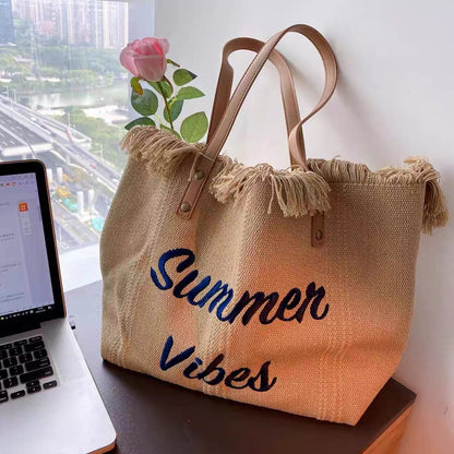 Summer Vibes Beach Tote Bag