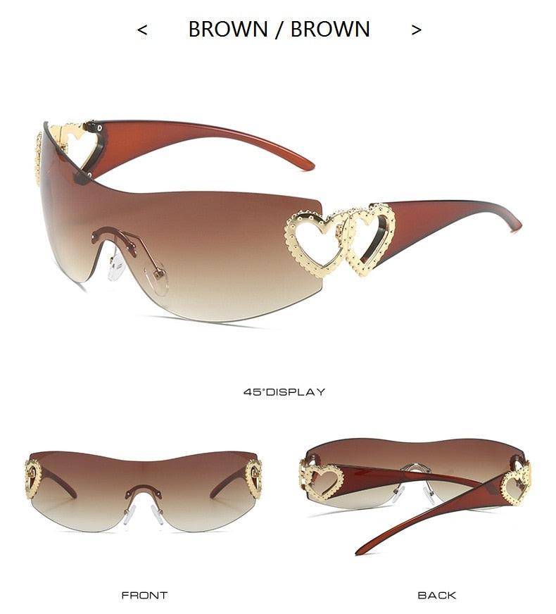 "I Heart You" Fashion Luxury Sunglasses