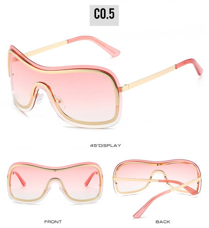 "Fine & Trendy" Rimless Fashion Sunglasses