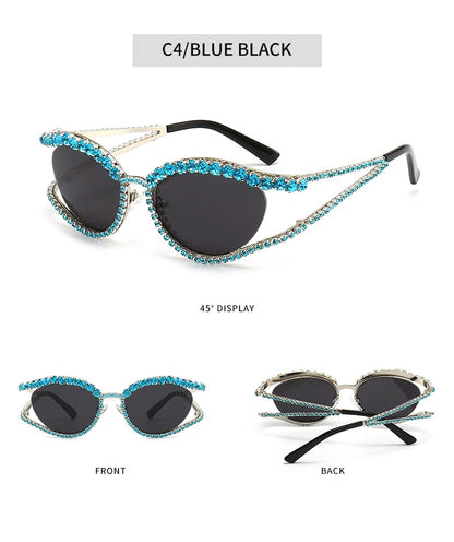 "Irish" Luxury Fashion Rhinestone Sunglasses