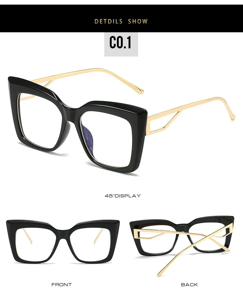 "The Boss" Fashion Square Optical Glasses Frames