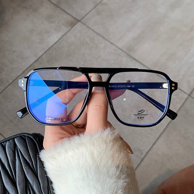 Fashion Double Bridge Glasses