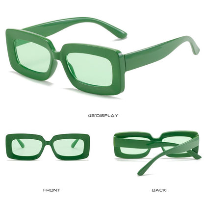 "High Rise" Plastic Frame Sunglasses