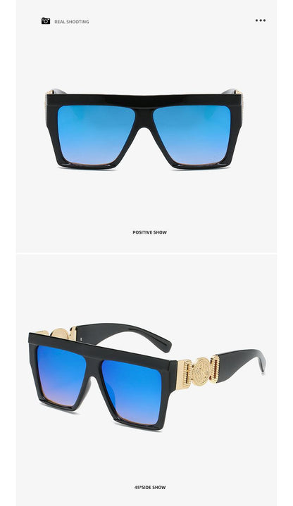 Vegas Vibes Square Plastic Frame Sunglasses - Weekend Shade Sunglasses