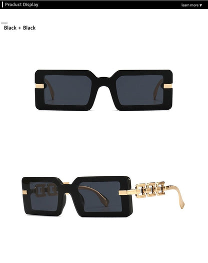 "Lindsay" Rectangle Fashion Glam Sunglasses