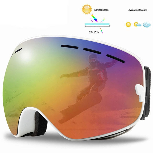 Double Layers Anti-Fog Ski Goggles