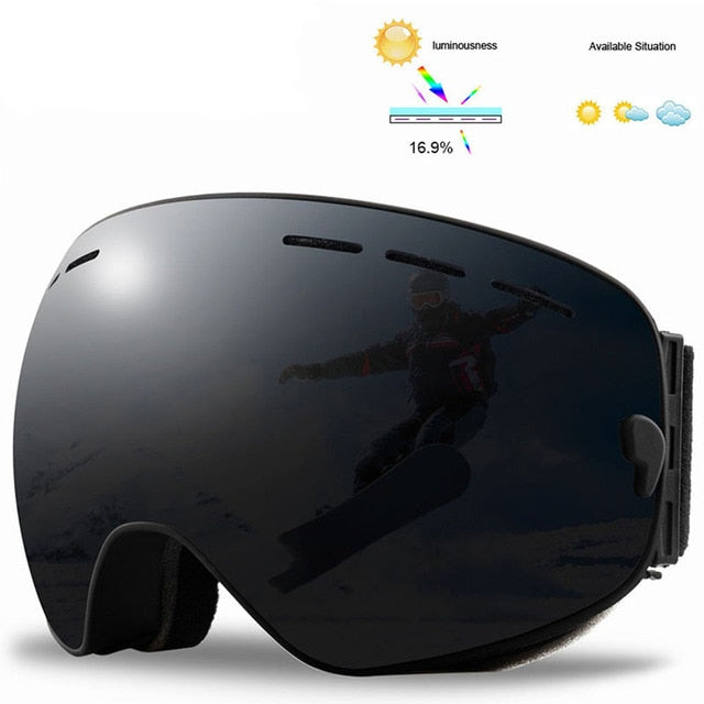 Double Layers Anti-Fog Ski Goggles