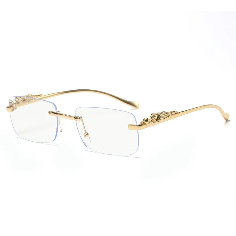 "Mr.Clean" Rimless Square Sunglasses