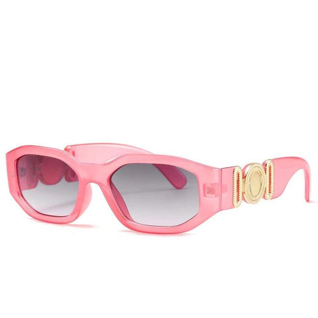 Plastic Square Reflective Sunglasses - Weekend Shade Sunglasses