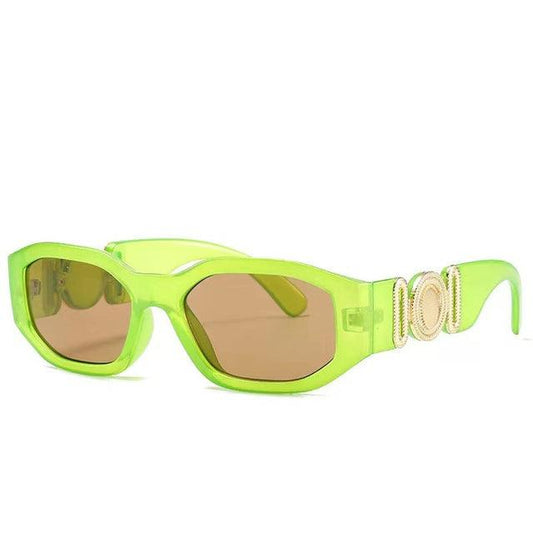 Plastic Square Reflective Sunglasses - Weekend Shade Sunglasses