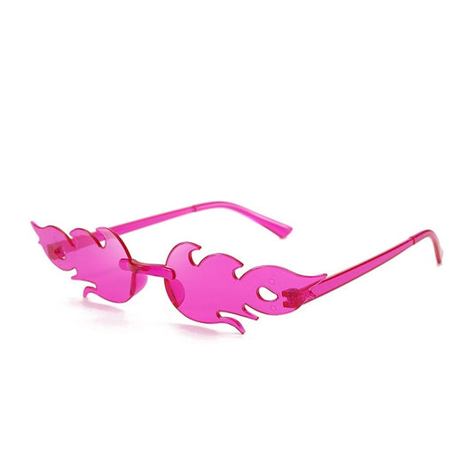 Steam Punk Fire Flame Party Sunglasses