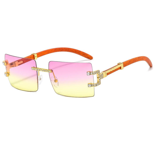 "Solo Dolo" Rimless Square Glasses