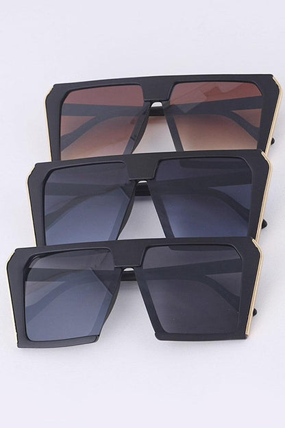 Overisize Square Plastic Frames - Weekend Shade Sunglasses