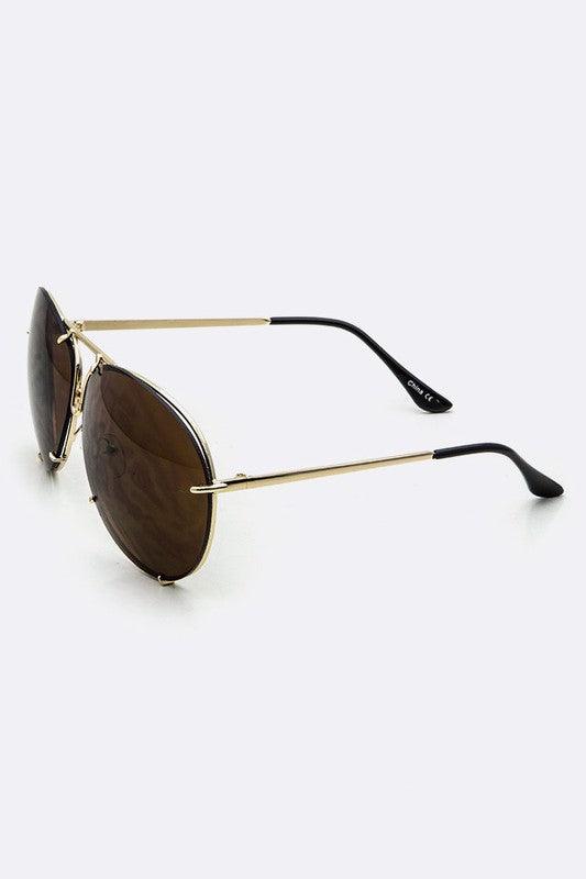 Rimeless Aviator Sunglasses - Weekend Shade Sunglasses