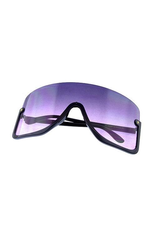 Women "Clouded" Half Shield Sunglasses - Weekend Shade Sunglasses